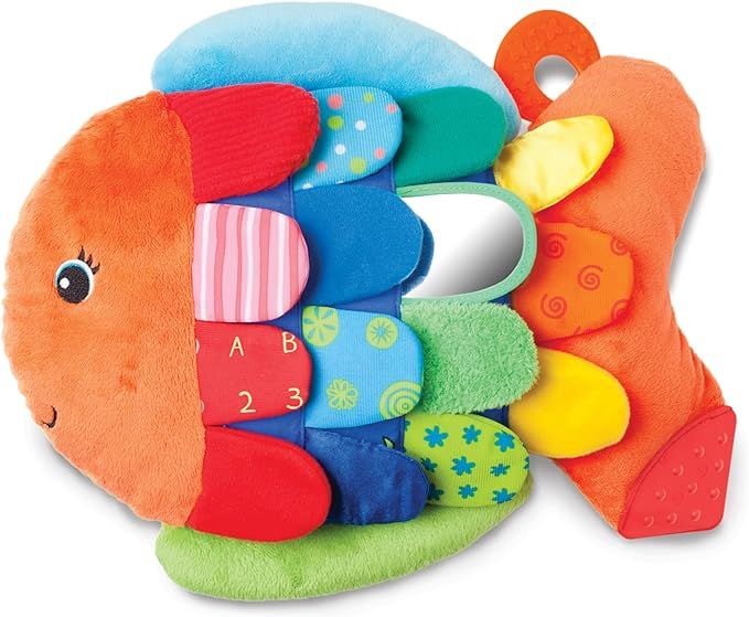Melissa & Doug Flip Fish Soft Baby Toy - Tummy Time Sensory Toy with Taggies for Infants | Amazon (US)