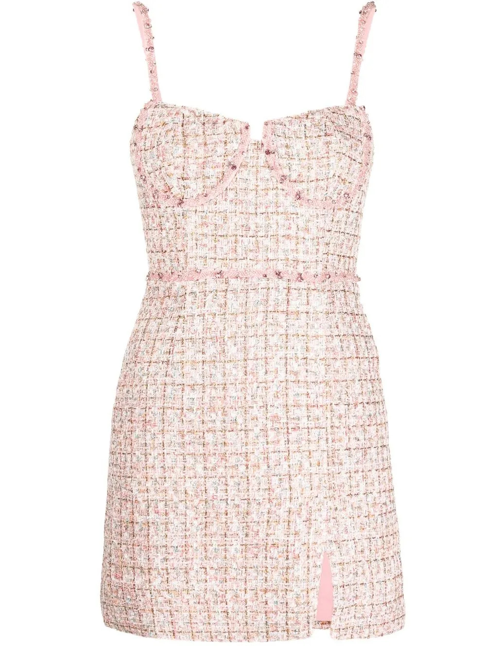 checked tweed minidress | Farfetch Global