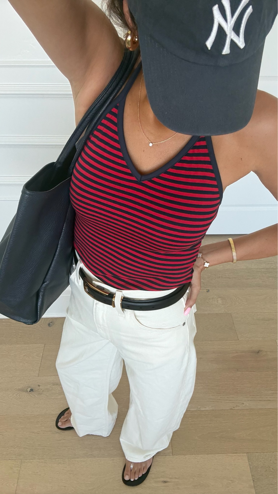 Americana outfit ✨

@levis white denim 
@amazon top 
@Quince necklace 

Memorial Day outfit, summer outfit, Fourth of July outfit 

#LTKOver40 #LTKootd #LTKSeasonal