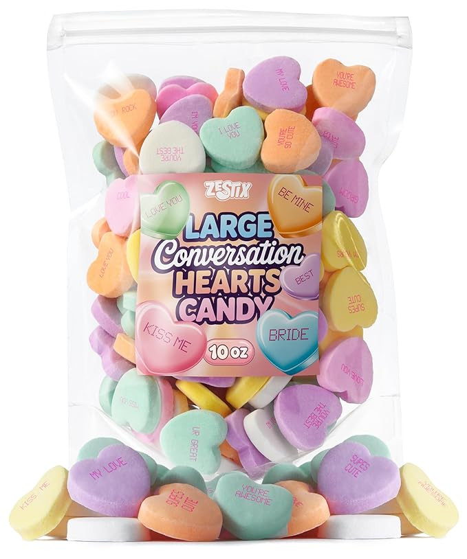 Large Conversation Hearts Candy 10oz – Valentines Bulk Mix & Mother’s Day Edition – Ideal f... | Amazon (US)