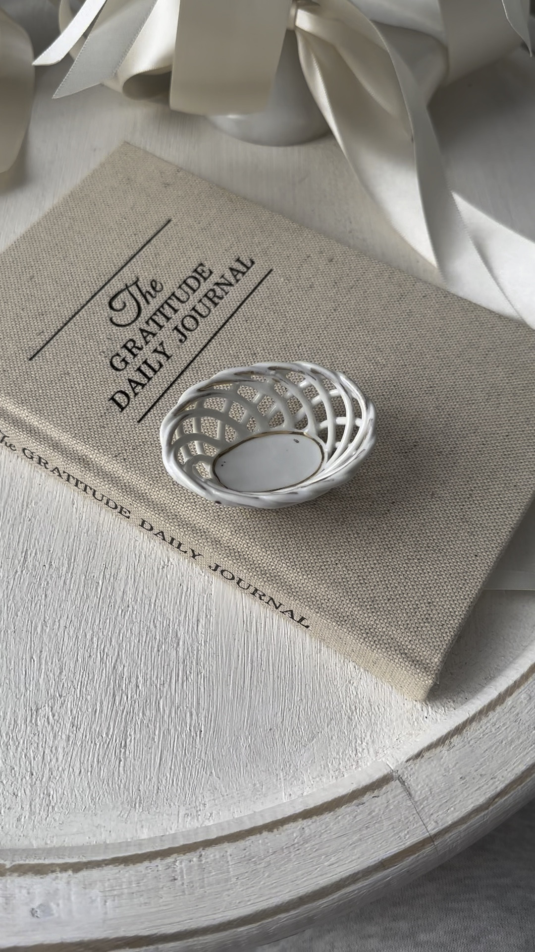 Tiny vintage porcelain basket trinket or jewelry dish.

#LTKVideo #LTKhome #LTKfindsunder50