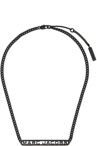 Marc Jacobs - Black 'The Monogram Chain' Necklace | SSENSE