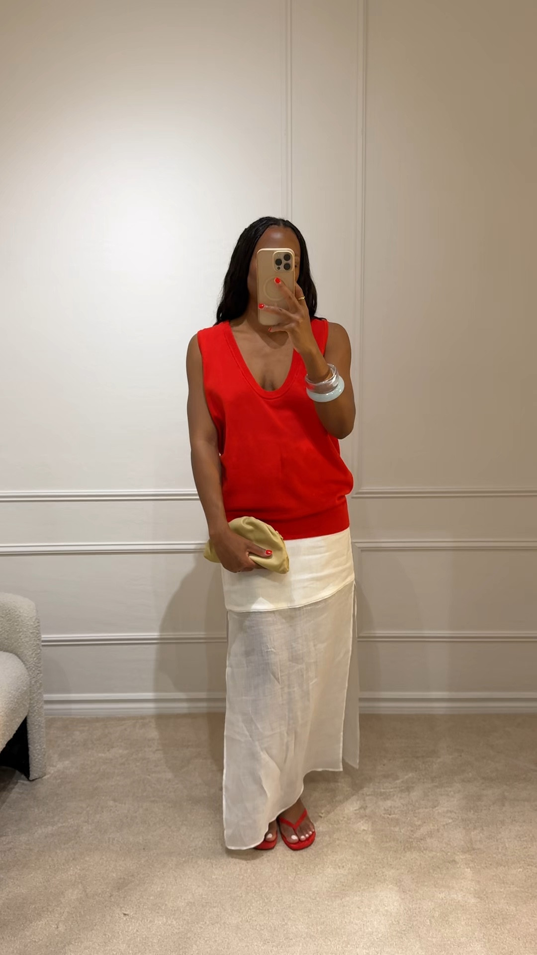 Red top for spring, spring outfits 