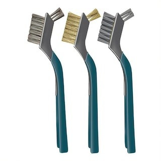 Mini Wire Brush Set with Assorted Bristles in Nylon, Brass, and Stainless Steel (3-Pack) | The Home Depot