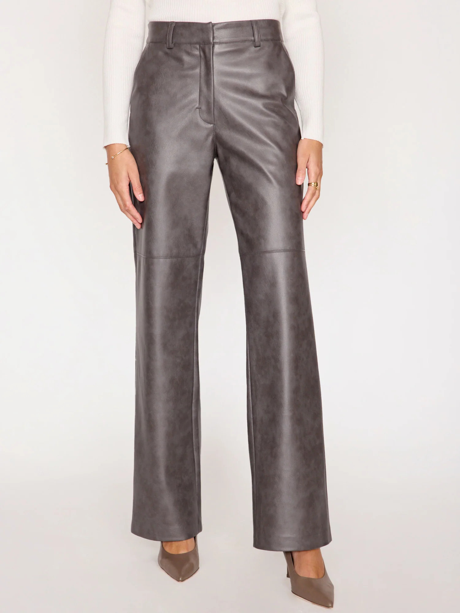 Women's Namari Vegan Leather Pant in Wren | Brochu Walker | Brochu Walker