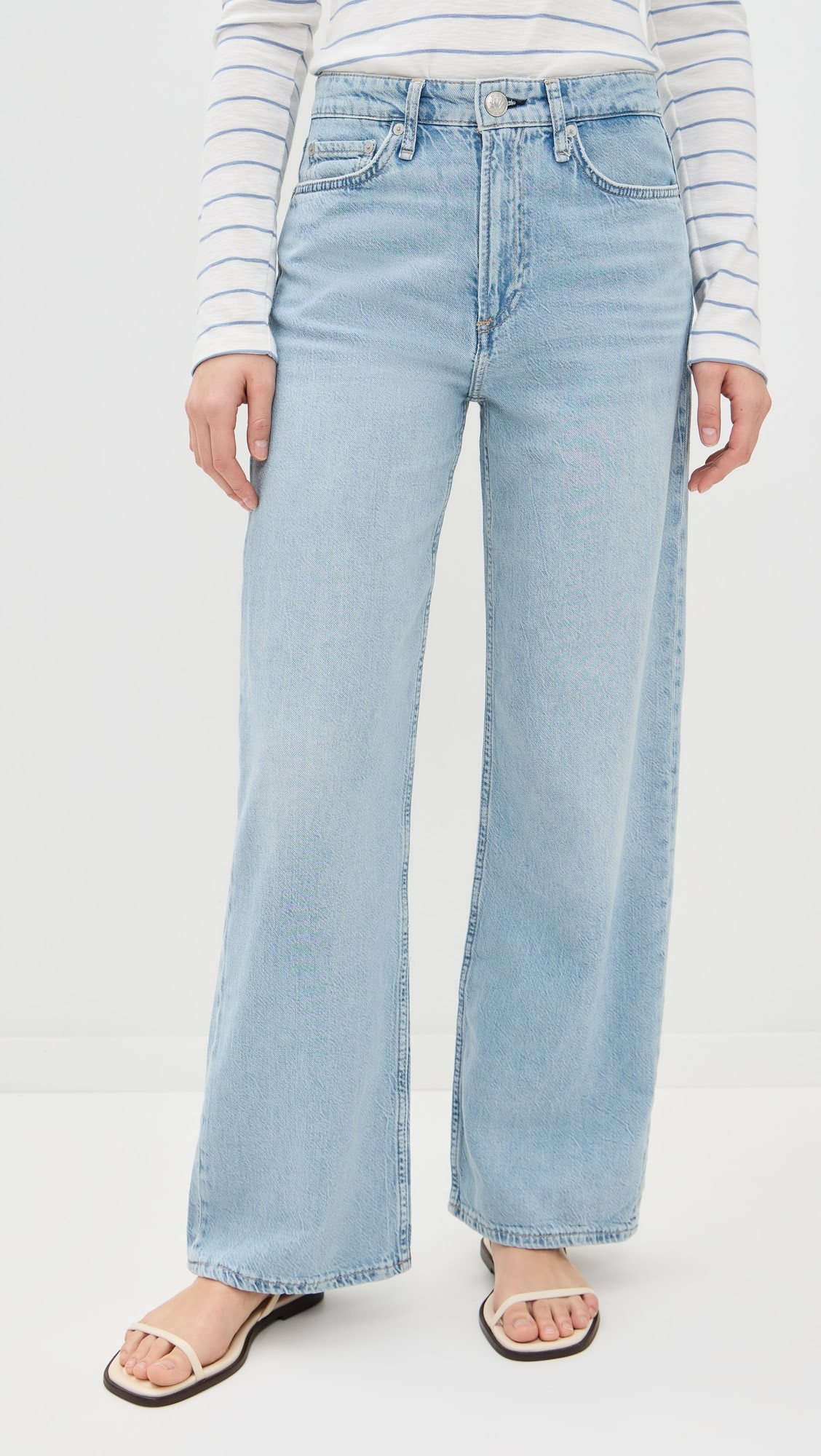 Featherweight Logan Wide Leg Jeans | Shopbop