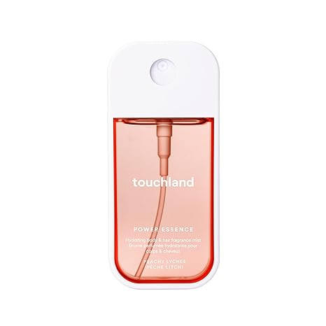 Touchland Hydrating Body & Hair Fragrance Mist, Peachy Lychee, 2 FL. OZ. Travel Size Body Spray | Amazon (US)