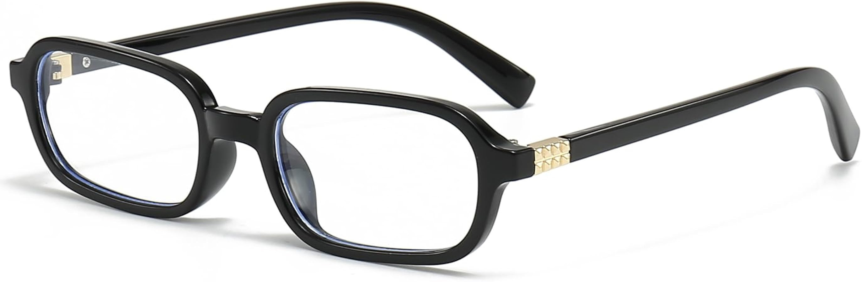 Retro Rectangle Glasses for Women Men Small Square Blue Light Blocking Glasses Vintage Eyeglasses | Amazon (US)