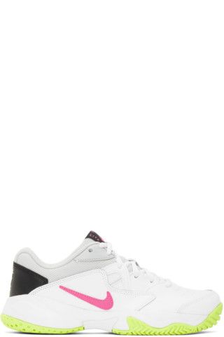 White & Grey NikeCourt Lite 2 Sneakers | SSENSE