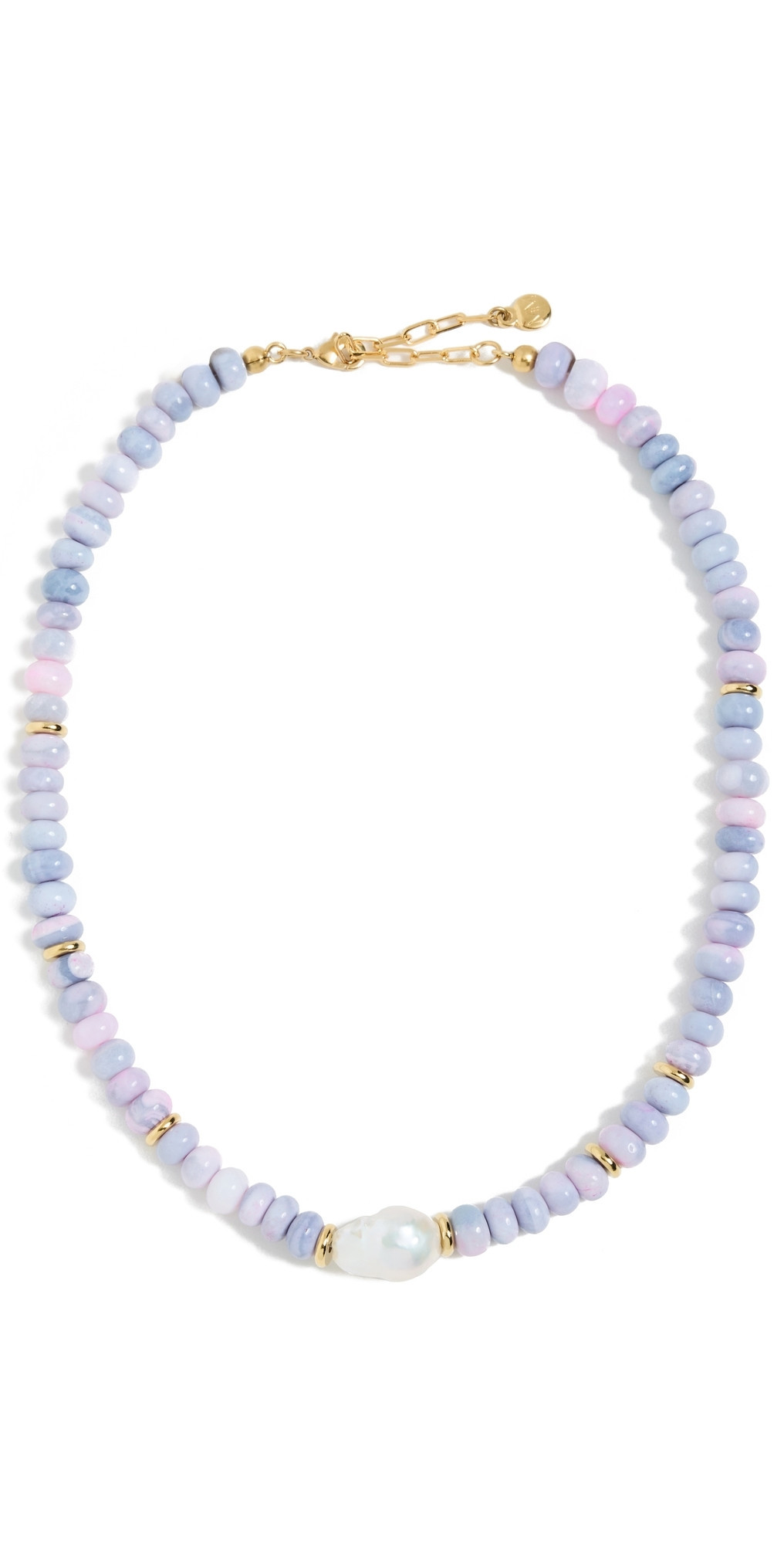 MAYAMAR Purple Opal Beaded Baroque Pearl Necklace Gold One Size | Shopbop