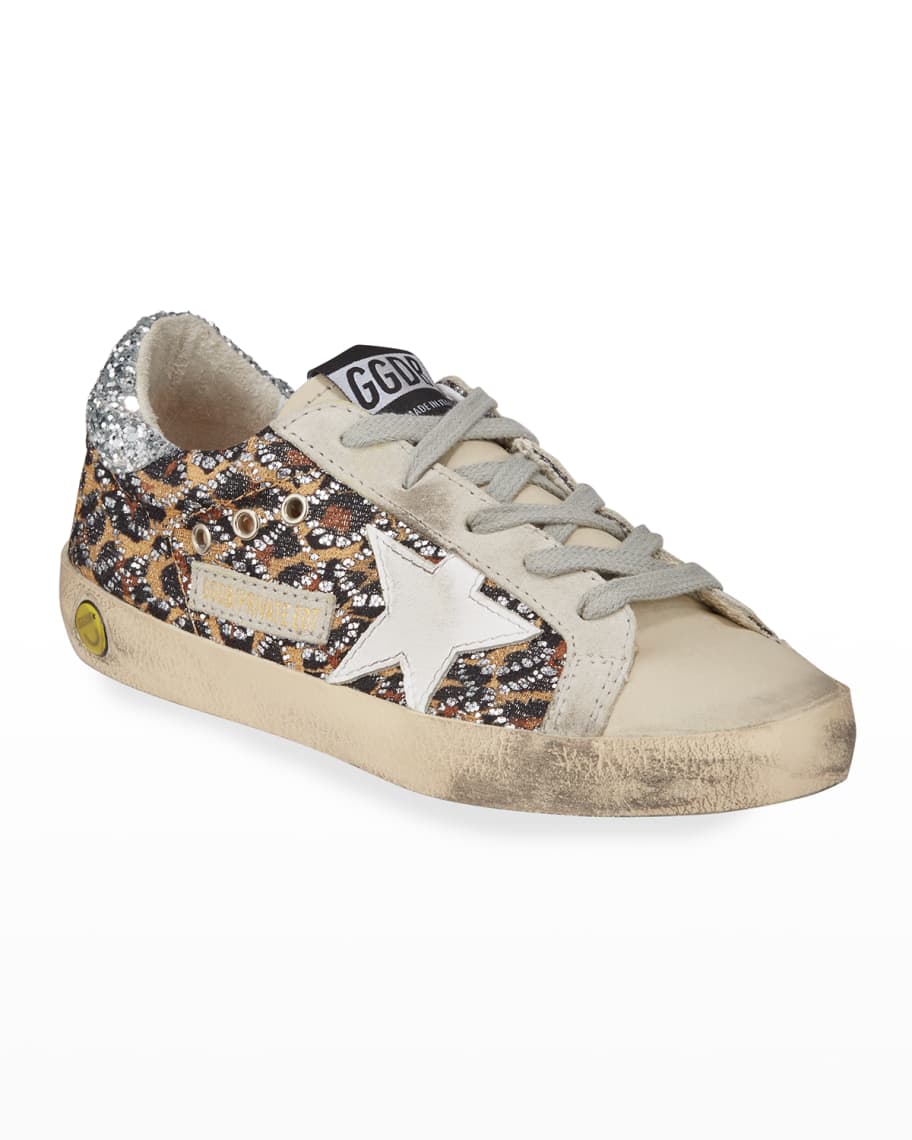 Golden Goose Superstar Leopard Embellished Sneakers, Baby/Toddler | Neiman Marcus