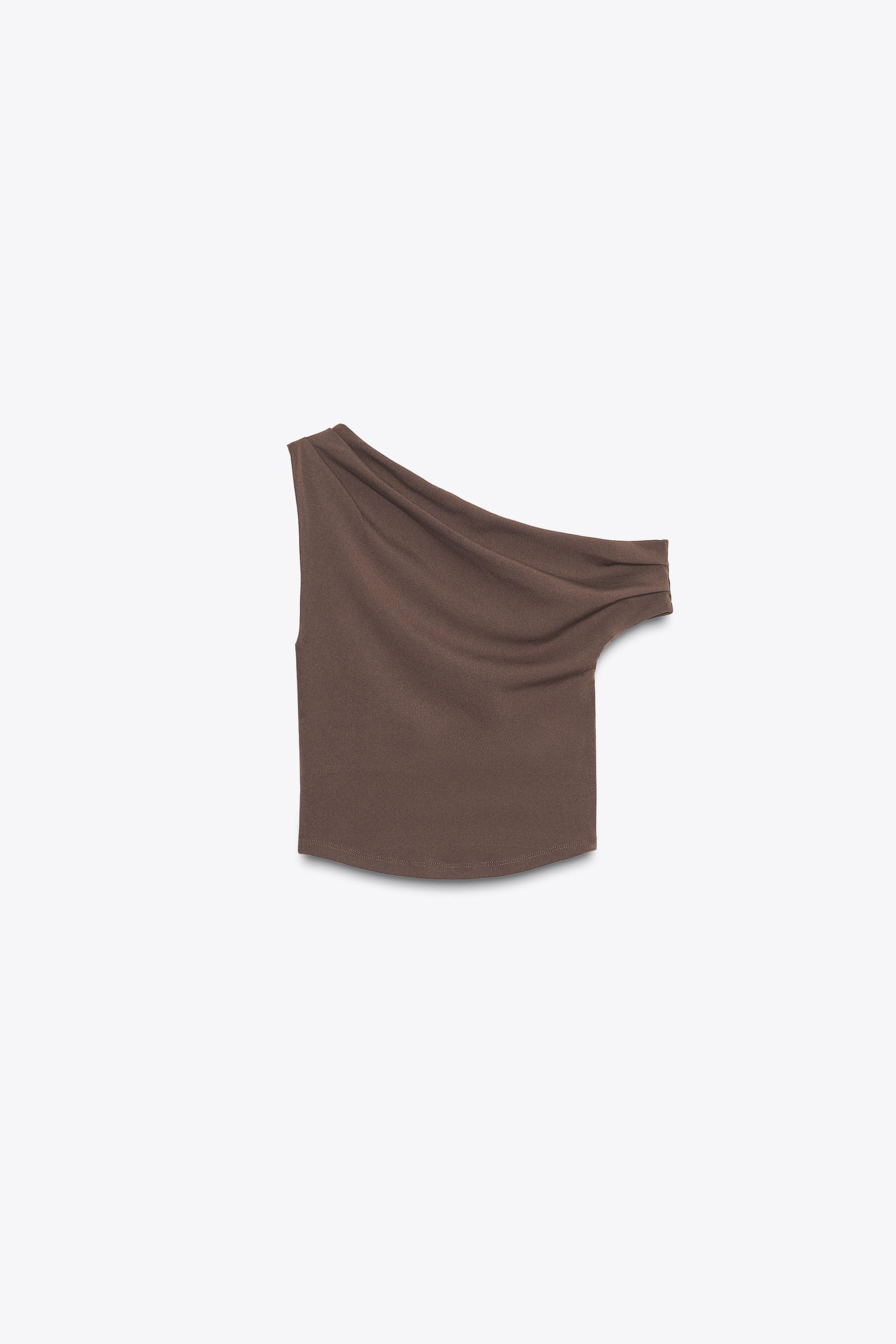 ASYMMETRIC TEXTURED TOP | Zara US