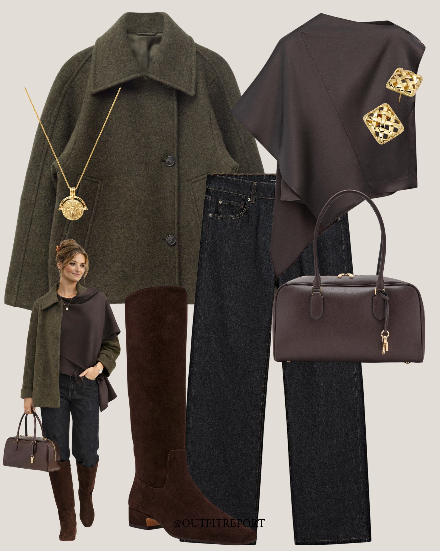 Green cropped coat black denim jeans spring outfit 

#LTKspring #LTKstyletip #LTKeurope