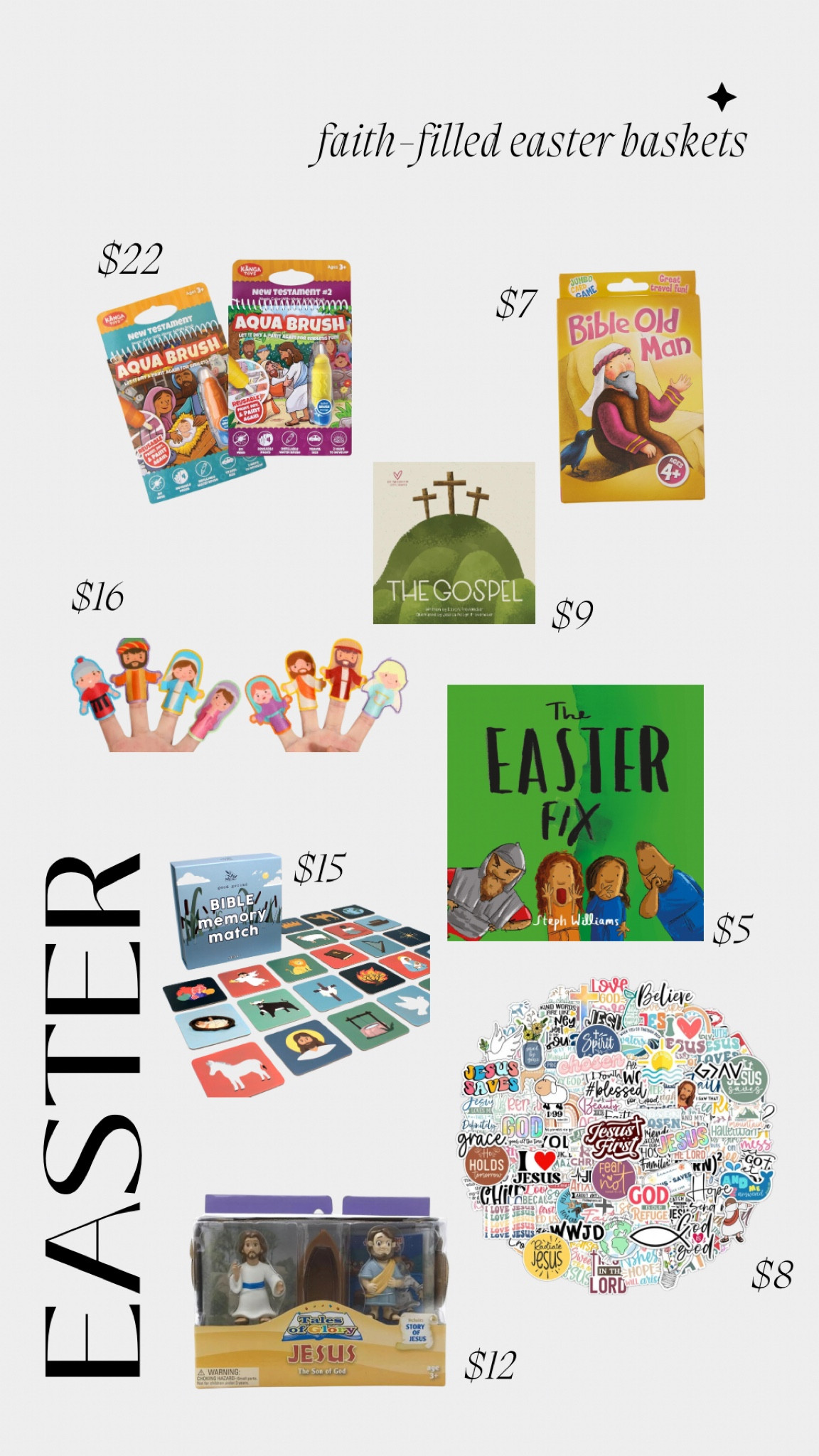 Faith-filled Easter baskets! Fill your Easter baskets with items that reflect the reason for the holiday🫶🏼

#LTKkids #LTKSeasonal #LTKfamily