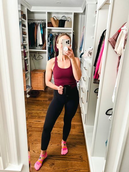 My favorite Amazon, workout top and leggings. Wearing a small in the top and an extra small in the leggings.

#LTKunder50 #LTKfit #LTKstyletip
