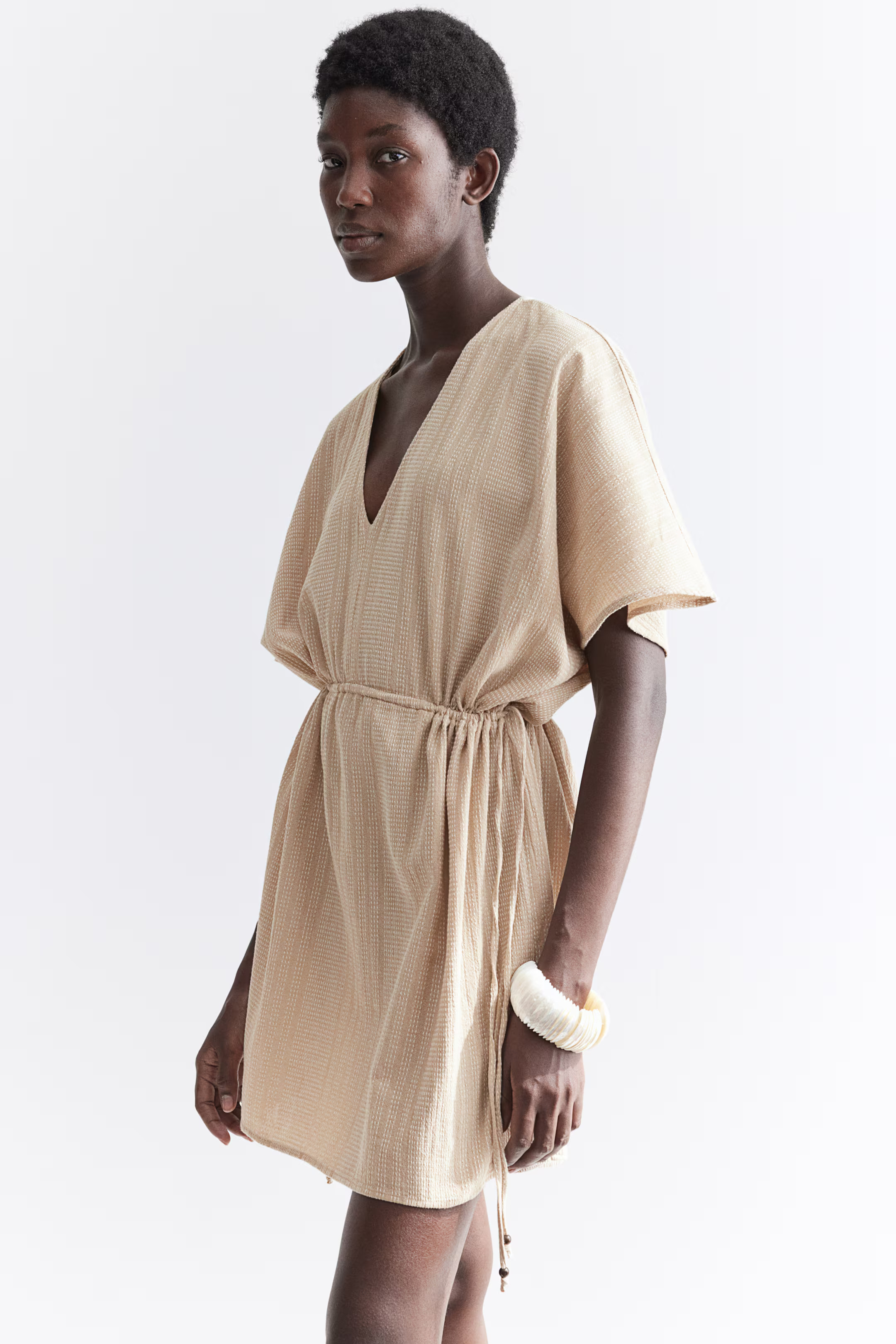 Kleid mit Kordelzugdetail | H&M (DE, AT, CH, NL, FI)