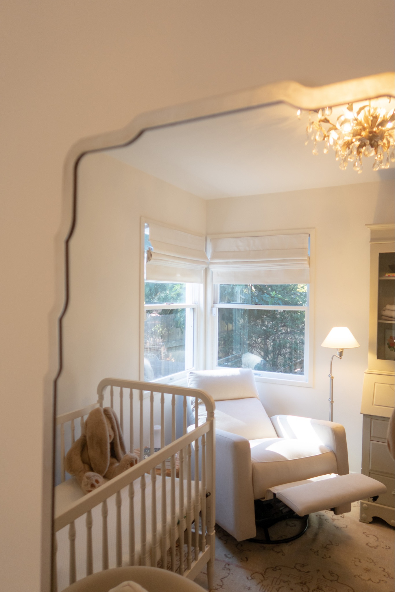 Sweet little nursery scene. 🤍 

Lamp shade is separate (smaller) from what comes with the lamp. 

#LTKbump #LTKhome #LTKbaby