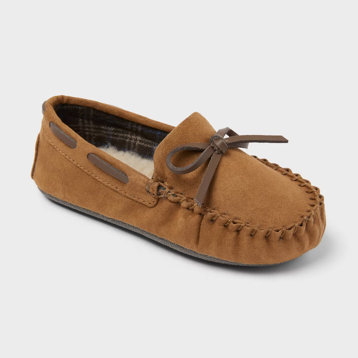 Toddler Carter Mocassin Slipper - Cat & Jack™ Brown 10 | Target