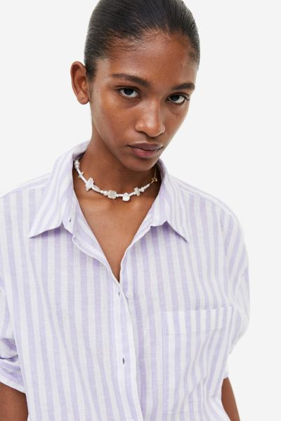 Linen-blend shirt | H&M (UK, MY, IN, SG, PH, TW, HK)