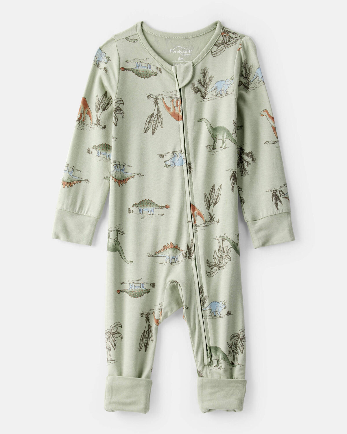 Baby Boy Dinosaur Print PurelySoft Long-Sleeve Sleep & Play - Green - Carter's | Carter's | Carter's Inc