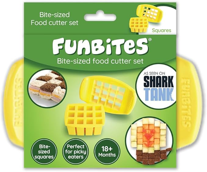 FUNBITES Sandwich Cutter for Kids Lunch, Mini Cookie Cutters, Bento Box Accessories, Cuts Food in... | Amazon (US)