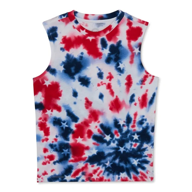 Wonder Nation Boys Graphic Americana Muscle Tank, Sizes 4-18 & Husky - Walmart.com | Walmart (US)