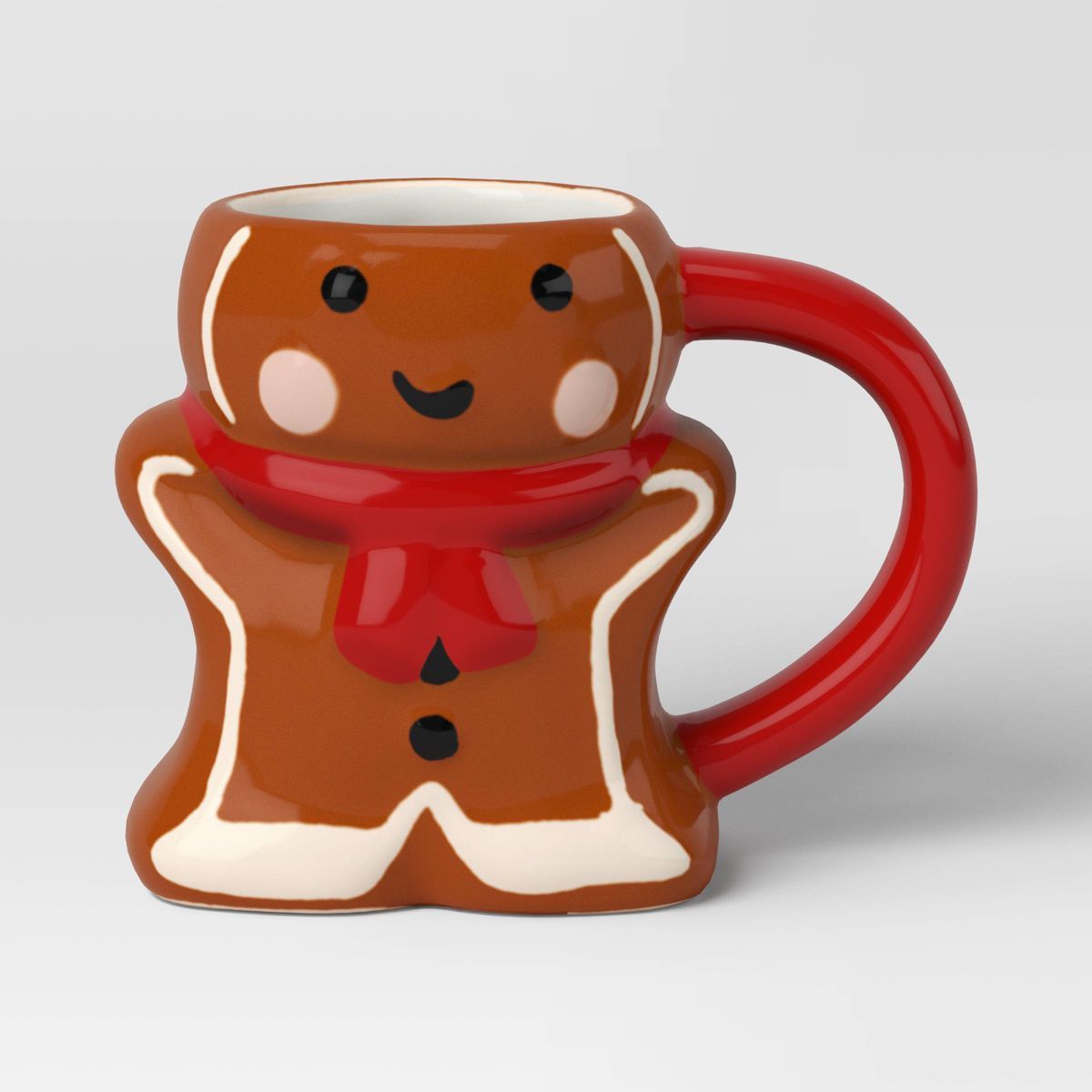 8oz Holiday Earthenware Figural Gingerbread Man Mini Mug - Wondershop™ | Target