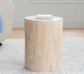 Wood Stump Side Table (14") | Pottery Barn Kids