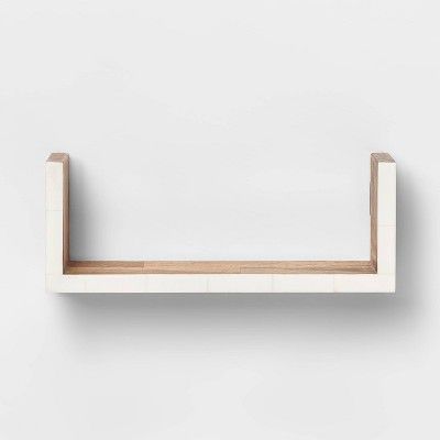 Wall Shelf with Resin Inlay Natural/Ivory - Opalhouse™ | Target