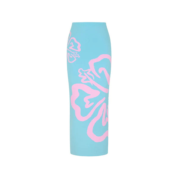 Knit Midi Skirt - Island Sky | Kulani Kinis US