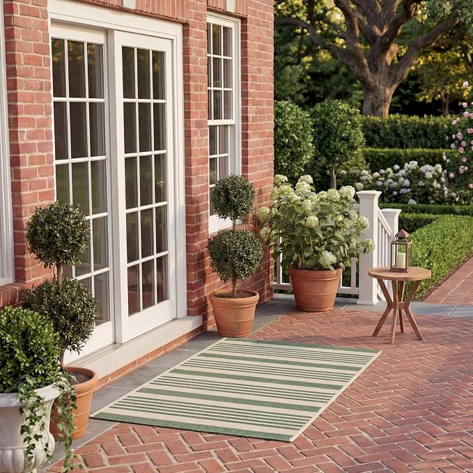 SAFAVIEH Courtyard Outdoor Accent Rug 2'x3'7", Beige CY6062-322 | Amazon (US)