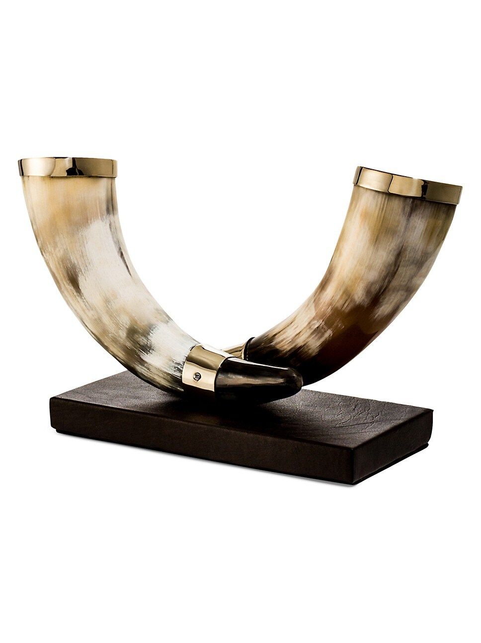 Horn & Leather Candleholder | Saks Fifth Avenue