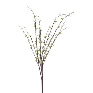 Vickerman 36" Contemporary Fabric Artificial Pussy Willow Bush in Gray | Cymax