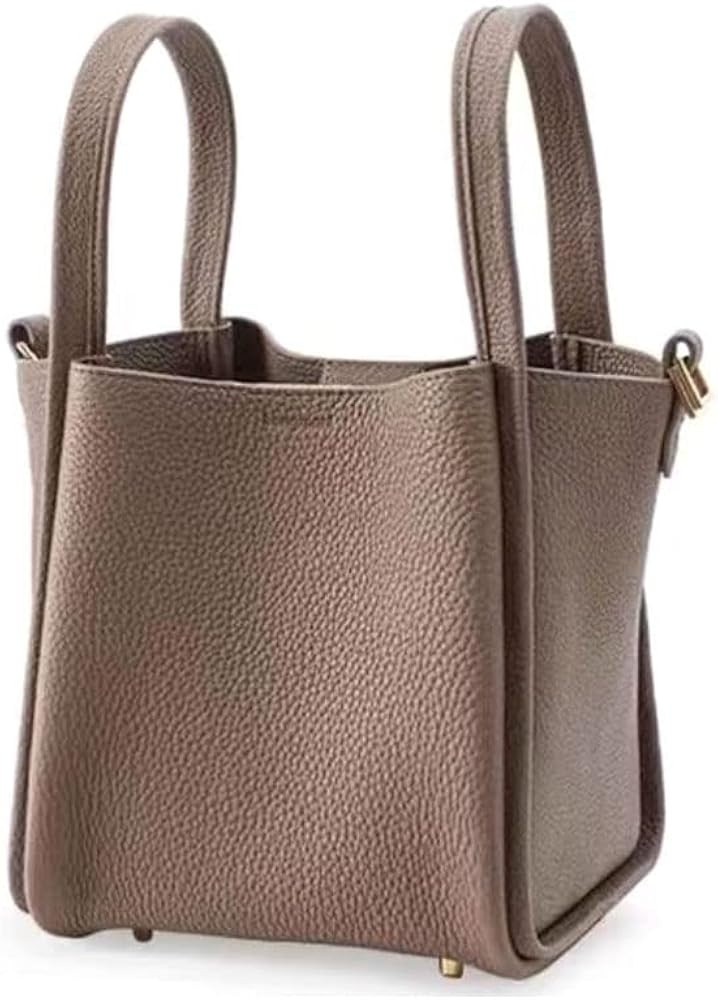 Women's Medium Size Vegetable Basket Bag Bucket Bag Niche Leisure Cowhide Handbag Shoulder Bag Fe... | Amazon (US)