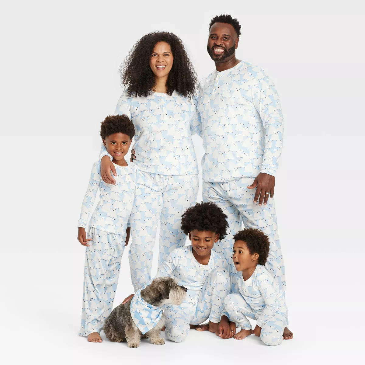Women's Polar Bear Print Snuggly Soft Holiday Matching Family Pajama Shirt - Wondershop™ Blue | Target