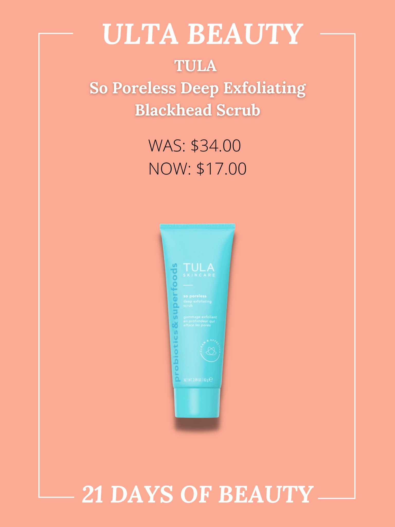 TULA Skincare Exfoliating Scrub



#LTKunder50 #LTKsalealert #LTKbeauty