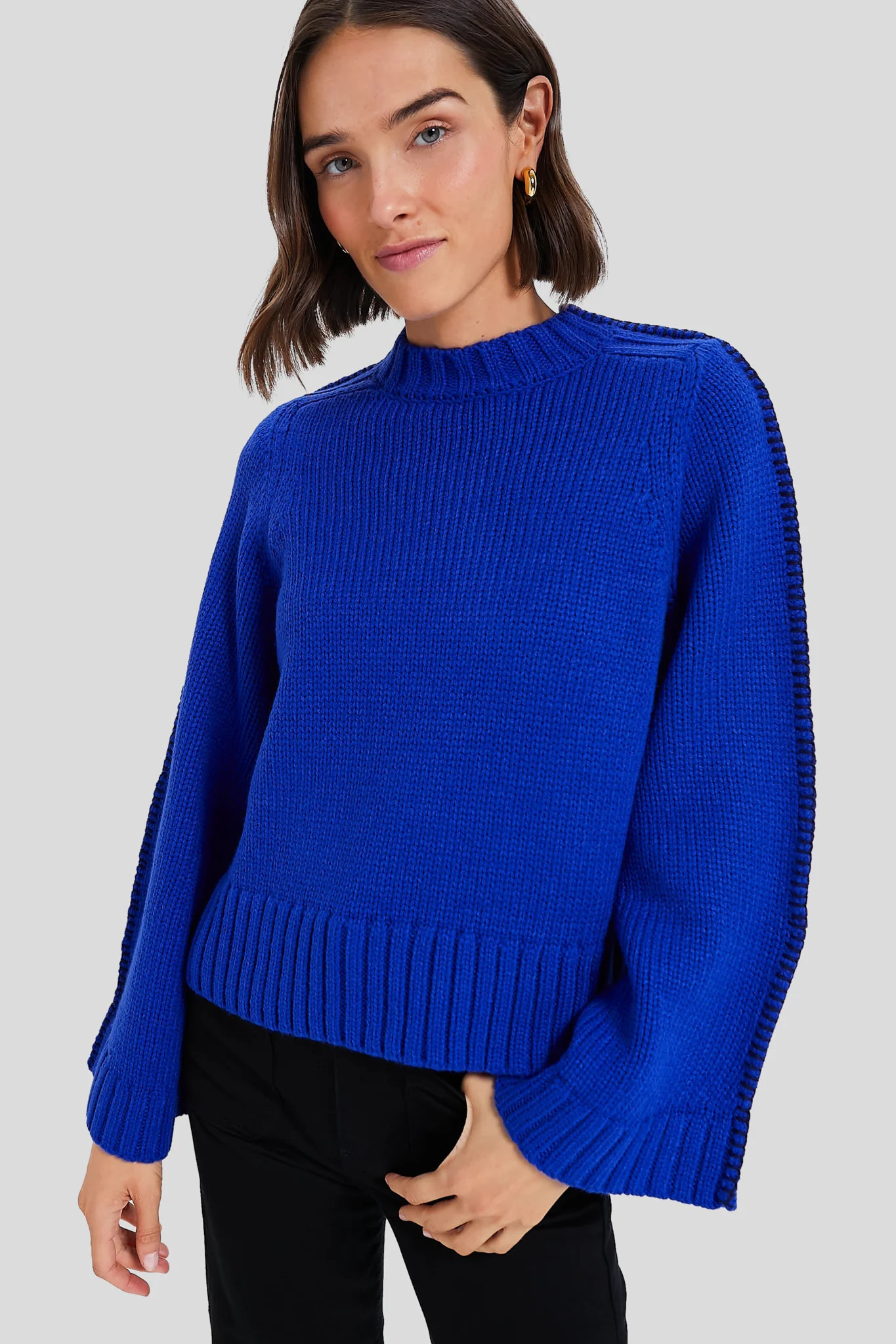 Sapphire Bell-Sleeve Butler Sweater | Tuckernuck (US)