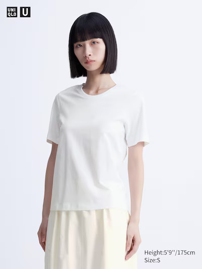 T-Shirt en Coton Supima Col Rond | Uniqlo FR