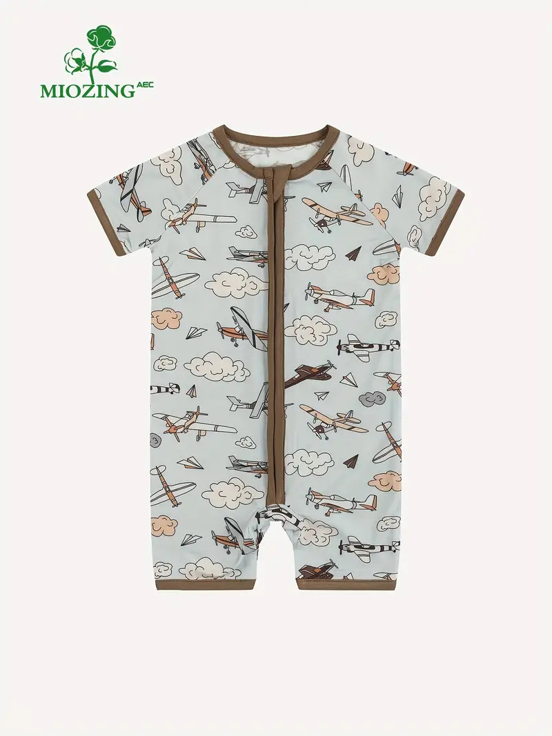 Newborn Baby Comfy Bamboo Fabric Vintage Airplane Print - Temu | Temu Affiliate Program