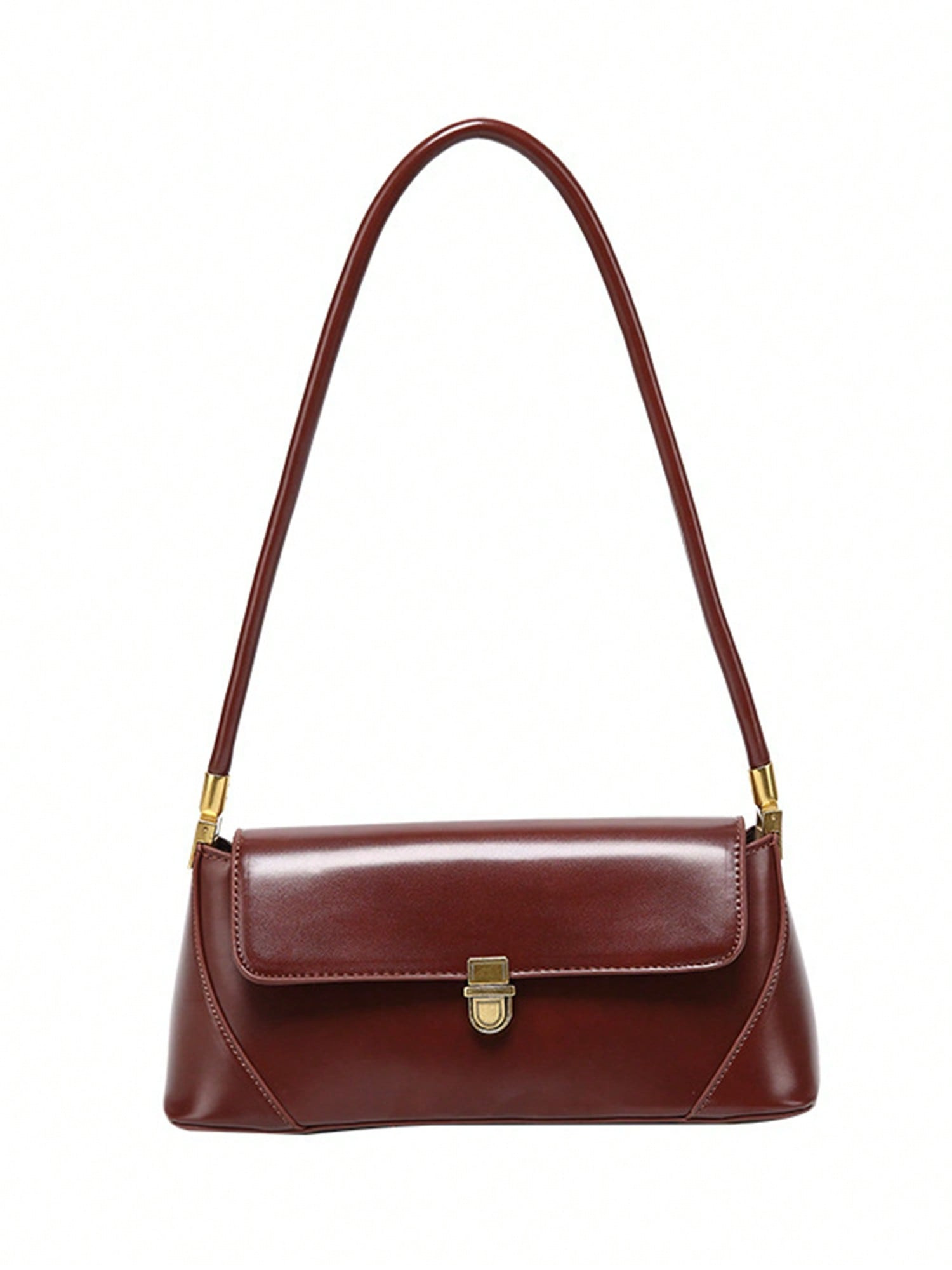 Small Clutch Shoulder Bag For Women Mini Tote Handbag Purse With Buckle Closure | SHEIN