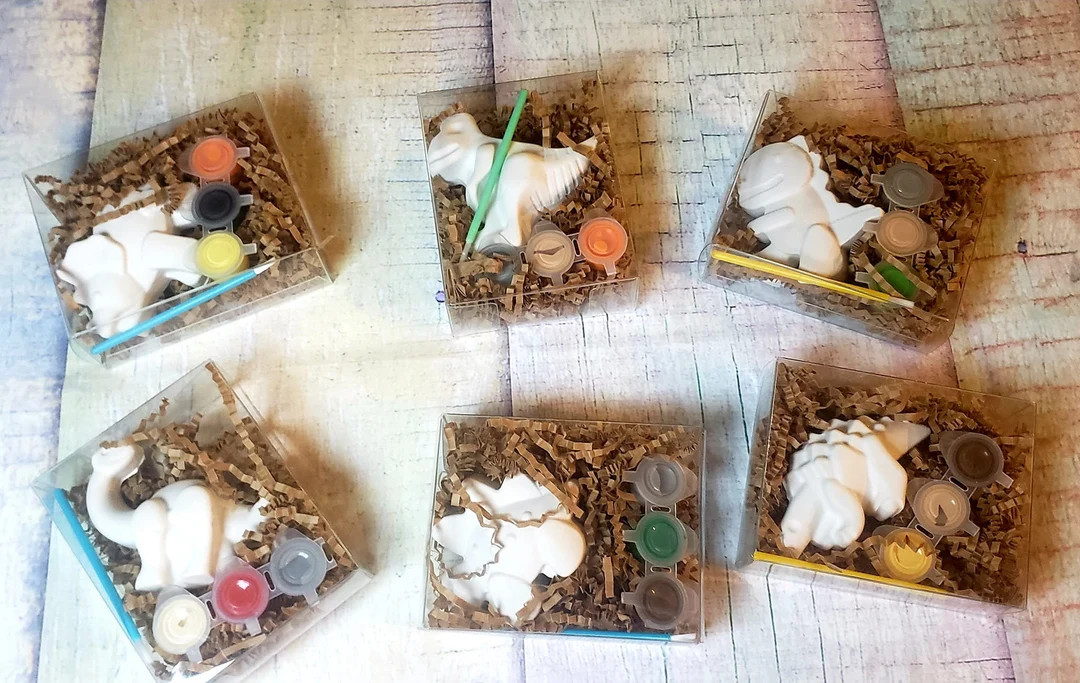 Dinosaur Paint Your Own Kits  Party Favors Crayon Names - Etsy | Etsy (US)