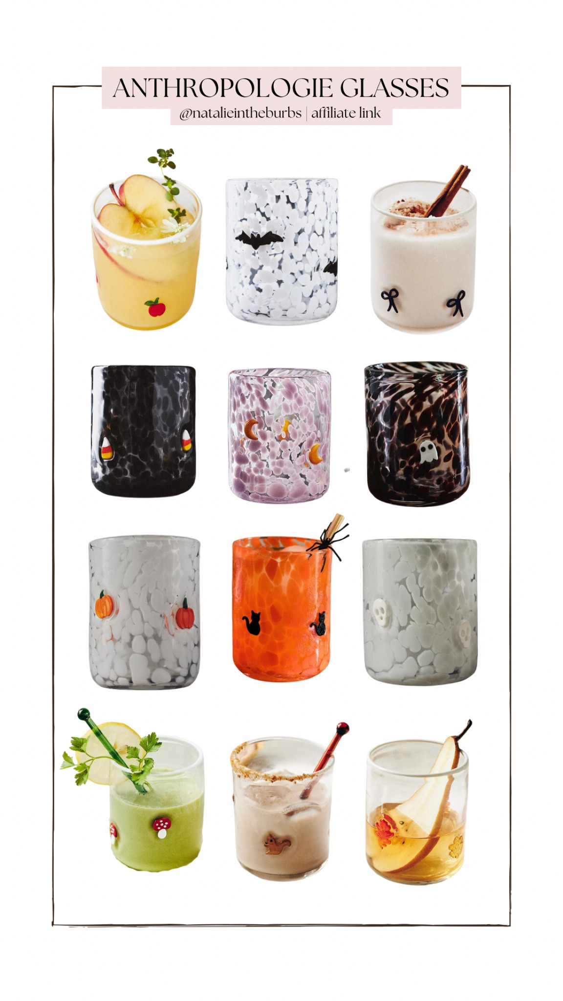 Anthropologie glasses 🖤 

#anthro #anthropologieglasses #juiceglass #halloweendecor #halloween #anthrofinds #halloweenfinds 

#LTKSeasonal #LTKHome #LTKFindsUnder50