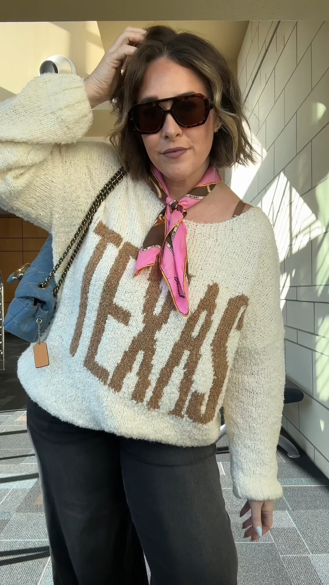 Scarves are back right? This was my grandmothers scarf and I forgot I had it! An easy way to elevate a coy look!

#LTKOver40 #LTKootd #LTKMidsize