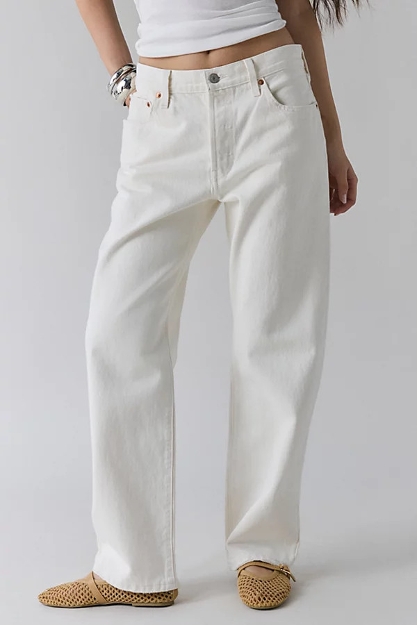 Levi's 501 '90s Jean in Ecru Booper No Damage, Women's at Urban Outfitters | Urban Outfitters (US and RoW)