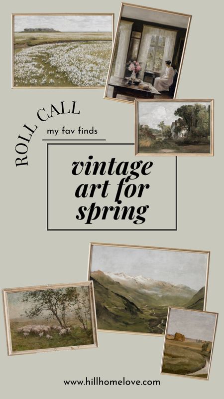 Vintage art for spring, digital downloads for under $4

#LTKhome