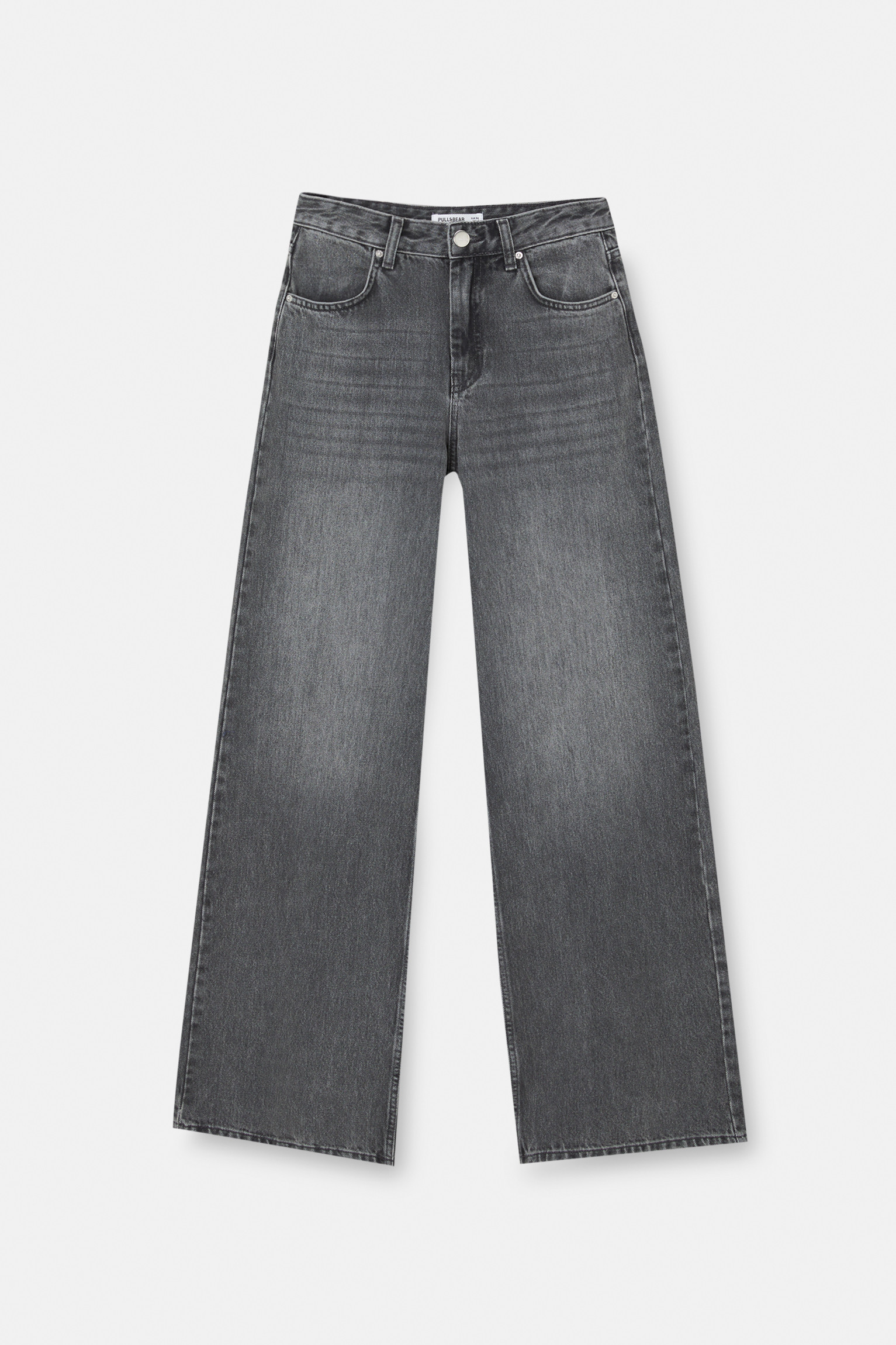 High-waist wide-leg jeans | PULL and BEAR UK