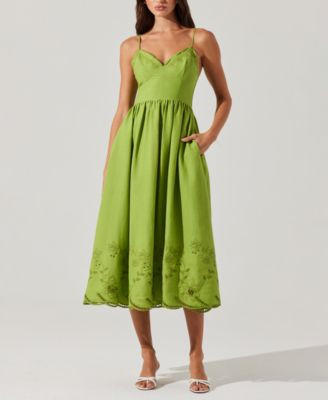 Women's Kaidi Embroidered Midi Dress | Macy's