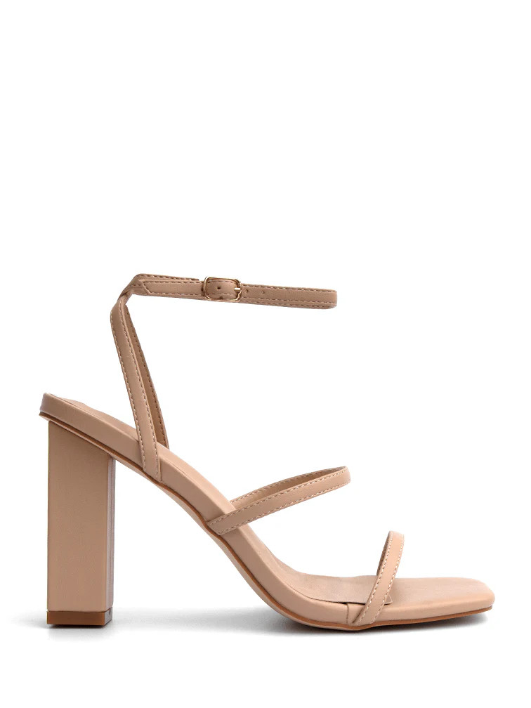 AVERY Nude Heels | Covet Shoes