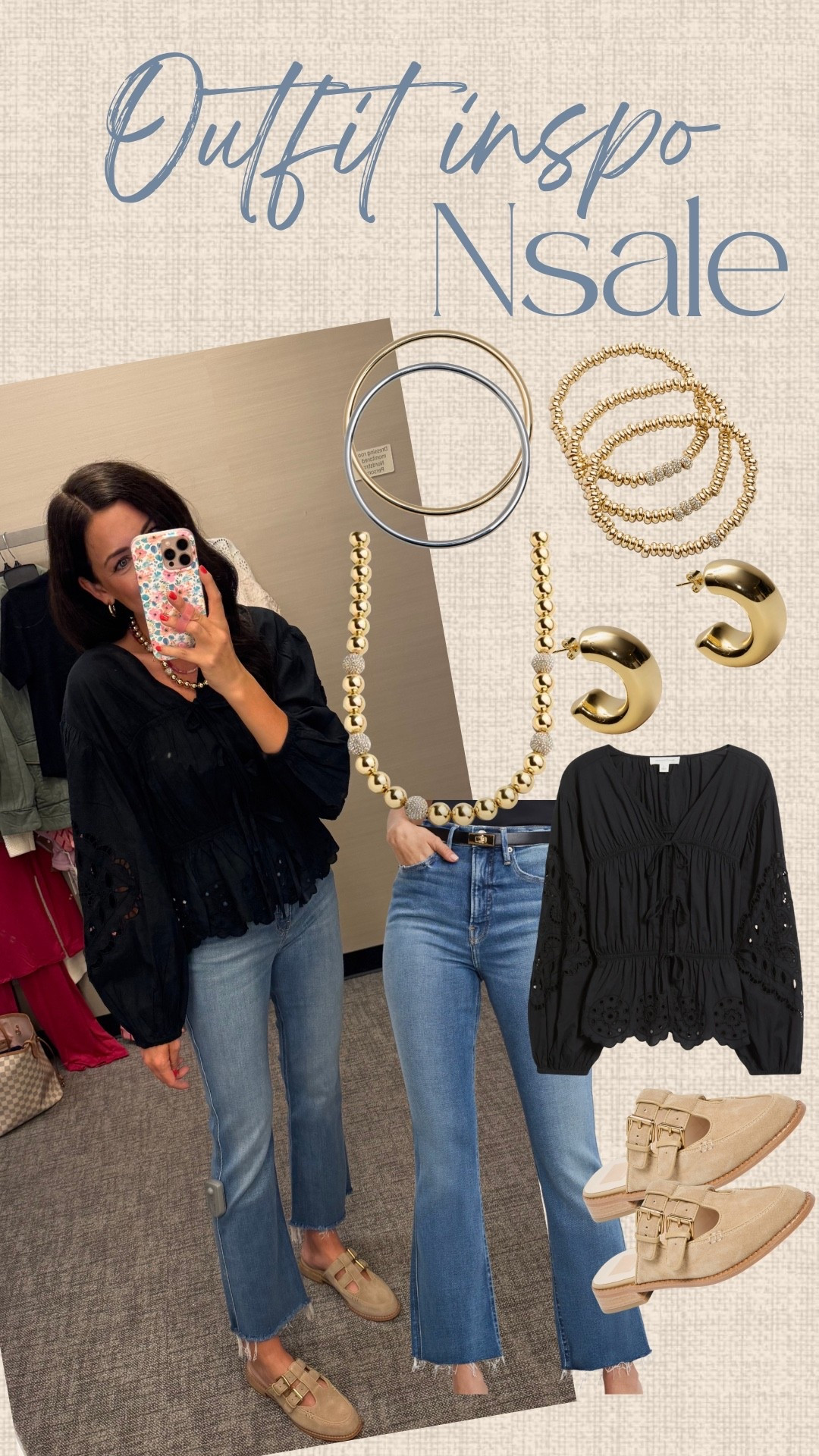 Nsale FAVS! Small top & jeans run tts 

#LTKFindsUnder100 #LTKSaleAlert #LTKStyleTip