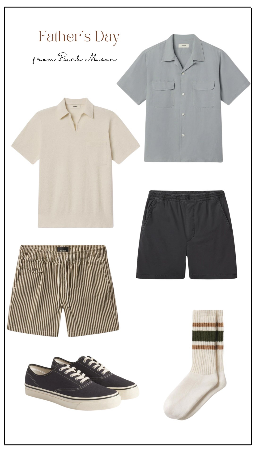 PSA: Father’s Day is Sunday! If you’re looking for a nicer gift to get a dad in your life, Buck Mason is a good place to start! Here are some of my favorites that I think would be great gifts for the guys 👟

#LTKMens #LTKSwim #LTKGiftGuide